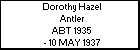 Dorothy Hazel Antler