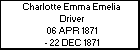 Charlotte Emma Emelia Driver