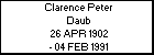 Clarence Peter Daub