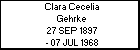 Clara Cecelia Gehrke