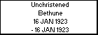 Unchristened Bethune