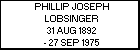 PHILLIP JOSEPH LOBSINGER