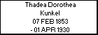 Thadea Dorothea Kunkel