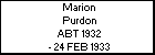 Marion Purdon