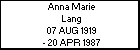 Anna Marie Lang