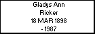 Gladys Ann Ricker