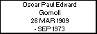 Oscar Paul Edward Gomoll