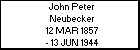 John Peter Neubecker