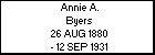 Annie A. Byers
