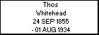 Thos Whitehead