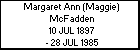 Margaret Ann (Maggie) McFadden