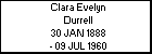 Clara Evelyn Durrell