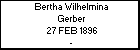 Bertha Wilhelmina Gerber