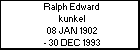 Ralph Edward kunkel