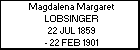 Magdalena Margaret LOBSINGER