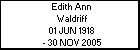 Edith Ann Waldriff
