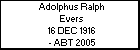 Adolphus Ralph Evers