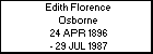 Edith Florence Osborne