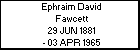 Ephraim David Fawcett