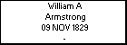 William A Armstrong
