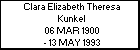 Clara Elizabeth Theresa Kunkel