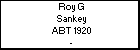 Roy G Sankey