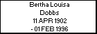 Bertha Louisa Dobbs