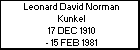 Leonard David Norman Kunkel