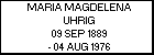 MARIA MAGDELENA UHRIG