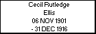 Cecil Rutledge Ellis
