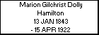 Marion Gilchrist Dolly Hamilton
