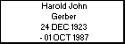 Harold John Gerber