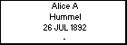 Alice A Hummel