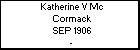 Katherine V Mc Cormack