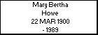 Mary Bertha Howe