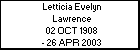 Letticia Evelyn Lawrence