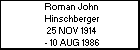 Roman John Hinschberger