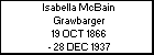 Isabella McBain Grawbarger
