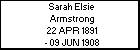 Sarah Elsie Armstrong