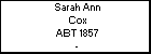 Sarah Ann Cox