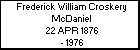 Frederick William Croskery McDaniel