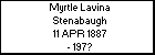Myrtle Lavina Stenabaugh