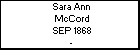 Sara Ann McCord
