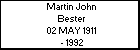 Martin John Bester