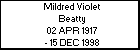 Mildred Violet Beatty