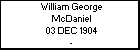 William George McDaniel
