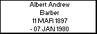 Albert Andrew Barber