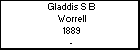 Gladdis S B Worrell