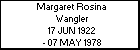 Margaret Rosina Wangler