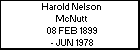 Harold Nelson McNutt